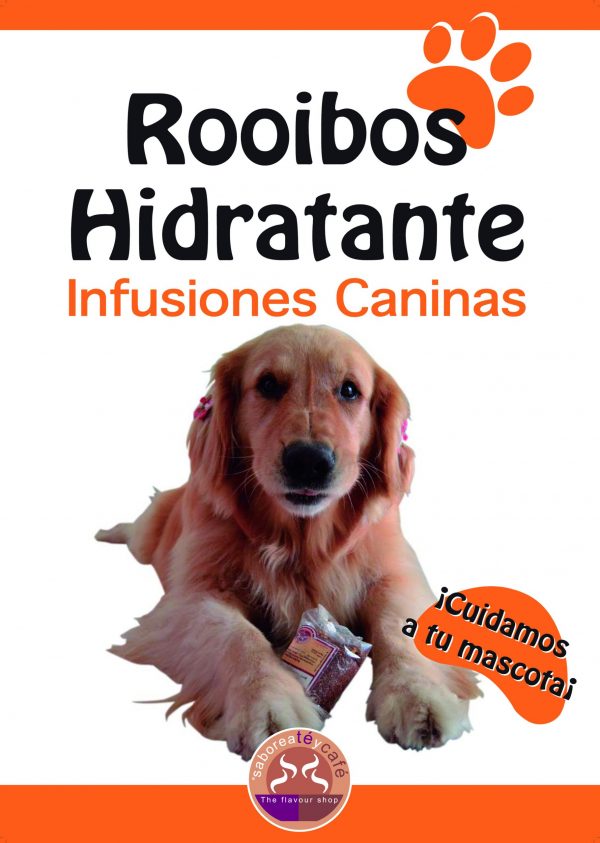 Infusión Canina. Rooibos Hidratante para el calor Saboreatéycafé